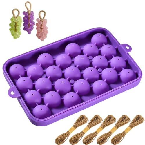 DIY Seifenherstellung Set für Traubenseifen, Silikon Seifenform in Traubenform, wiederverwendbare Form für handgemachte Seifen, für kreative Seifenherstellung, Geschenk und Bastelprojekte zu Hause