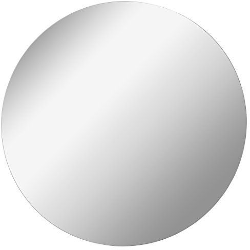FACKELMANN Spiegel rund Ø 80 cm Mirrors/Wandspiegel mit Befestigung/Maße (B x H x T): ca. 80 x 80 x 1,5 cm/hochwertiger Badspiegel/moderner Badezimmerspiegel/Durchmesser 80 cm