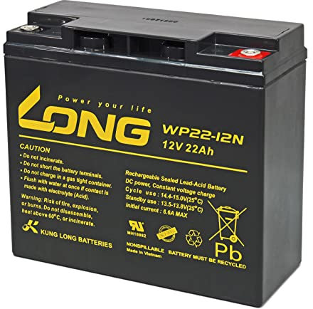 KungLong Ersatzakku für Panasonic LC-X1220P / Varta 519901 zyklenfest, 12V, Lead-Acid