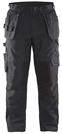 Blakläder 149613309956D116 Service Bundhose mit Nageltaschen Größe in schwarz/rot, D116