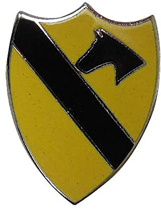 Fosco Réplique US No1St Équipe Cheval Cavalerie Division De Émail Broche Badge