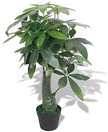 vidaXL Artificial Fortune Tree Plant with Pot 85 cm Green
