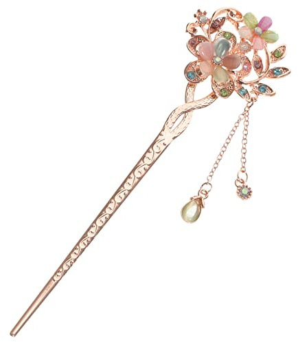 FRCOLOR Vintage Haar Stick Opal Haar Stäbchen chinesische Haarnadeln Alten Haarspange (Bunt)