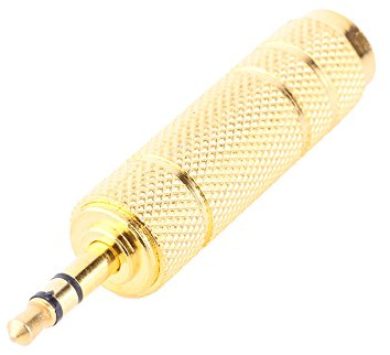 Zerone Adaptateur audio stéréo 3,5 mm mâle vers 6,5 mm femelle pour casque