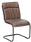 MASSIVMOEBEL24.DE Iron Label Freischwinger #03 52x62x89, Farbe:braun, Anzahl:1 Stück, Material:Echtleder
