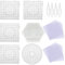 Allazone Bügelperlen Stiftplatten Platten Bügelperlen 5 mm 6 Stück Bügelperlen Steckplatten mit 4 Stück weißen Perlen Pinzette, 20 Stück Bügelpapier für Kinder Bastelbedarf