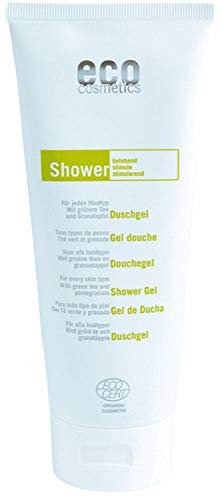 eco cosmetics Bio Duschgel mit grünem Tee und Granatapfel (6 x 200 ml)