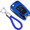 Coque en Silicone pour Clé Opel Chevrolet – Cover Housse TPU Souple en Chrome pour Télécommande 3 Tasti Chevrolet Aveo Opel Corsa Zafira Mokka Porte-clé Protection (Bleu)