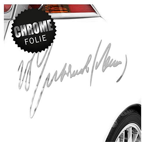 Kiwistar - Autoaufkleber - Wladimir Iljitsch Lenin - Chrom - 50x33cm - Heckscheibe Auto Aufkleber wetterfest für Kfz LKW Mofa Truck - Sticker außen selbstklebend Tuning Zubehör für Fenster Fahrzeug