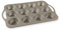 Nordic Ware Muffinform, Stahl, PFOA-freie Antihaftbeschichtung, Silber, 12 Cavity