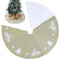 BESPORTBLE Christbaumständer Teppich - Weihnachtsbaum Decke, Baumdecke Baumrock Jute Leinen Weihnachtsbaum Rock Unterlage Tannenbaumdecke Weihnachtsbaum Teppich Christbaum Weihnachtsdeko