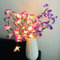 Riaxuebiy 3er Pack 20LED Zweig Lichter Künstliche Blumen Narzisse Phalaenopsis Pflaumenblüte Zweig Lichter Flexibles Baumlicht für Home Vase Tisch Weihnachtshochzeit (Lila Phalaenopsis, 76cm-3pcs)