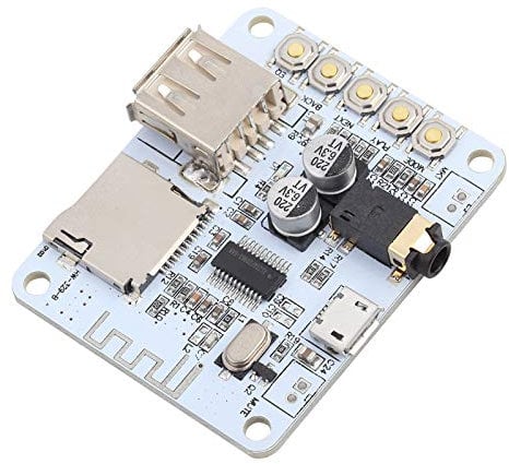 Wireless Audio Stereo Receiver Module, 5V DC Power Amplifier for Wireless Sound, Lossless Car Speaker DIY Circuit Board