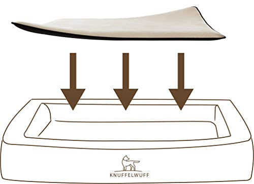 Knuffelwuff kuschelige Einlage Teddy für Hundebett Form: Adventure Größe XXXL Weiß