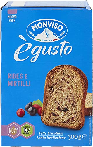 Zeus Party Fette Biscottate Ribes e MIrtilli Monviso 6 Confezioni da 300g [TOT. 1800g]