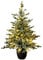 Christmas Tree World | 3ft Artificial Pre-lit Cairngorm Pine | Natural and Realistic Look with Bushy and Luxury Quality PE Tips | Easy to Assemble and Take Down | 73cm Diameter | Potted | Outdoor