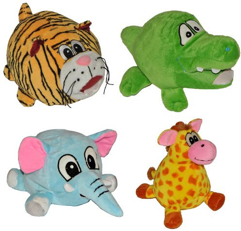 alles-meine.de GmbH 1 STK. Türstopper als Plüsch Tier/Giraffe - Krokodil - Elefant - Tiger/Wandpuffer Türpuffer Stoff Türkeil für Kinder Fensterstopper - Stopper Kinderzimmer..