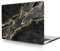 Coque Compatible avec MacBook Pro 15 Pouces 2015 2014 2013 2012 Version A1398 avec Retina Display, Étui Rigide Protecteur en Plastique, Marbre Noir