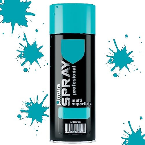 various Pintura Spray Turquesa de 400 ml Adecuado para las Superficies de Metal, Madera y Plástico Pack de 1 Unidad