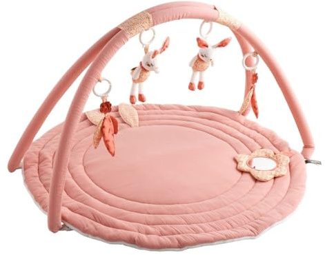 Sauthon Tapis d'éveil avec Arches en Coton Rose