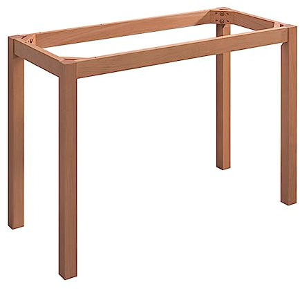 Modernes Massivholz Tischkufen Tischbeine DIY Tischgestell,Holz Couchtisch Esstisch Möbelfüße,Mobelfusse Für Zuhause/Büro/Küche/DIY-Schreibtisch,Höhe 74cm,mit Schrauben (130x70cm)