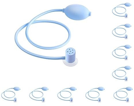 10 Set of Foldable Sitz Bath Flusher with Suction Cup for Bidet Toilet Hemorrhoid Multi Hole, 1 Piece Upgraded Flusher
