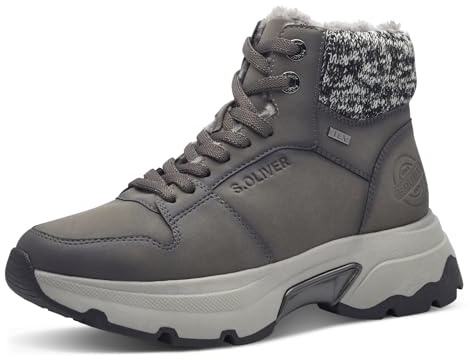 s.Oliver Damen Sneaker hoch mit Fütterung Wasserabweisend Vegan