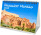 Reisezauber Marokko DIN A5 Tischkalender für 2025 Afrika Landschaft Reise - Inhalt: 1x Kalender 1x Weihnachtsanhänger 1x Grußanhänger (gesamt 3 Teile)