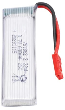 Batterie de Drone, Batterie au Lithium de Drone 3, 7 V 600 MAh avec Prise Rouge JST pour UDI U815A U818A U819A