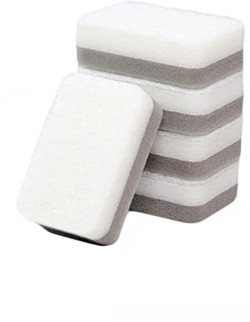 QTANZIQI Juego de esponjas Reutilizables para Lavar Platos - 5 Piezas, Blanco