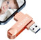 WIGONT 128 GB USB Stick für Phone Speicherstick, Multi Interface USB Stick für Phone/pad/PC/Typ C, Stift aus Metall, Schön und Langlebig, zum Speichern von mehr Fotos und Videos.