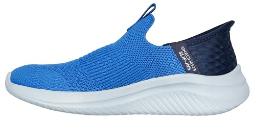 Skechers Boys' Ultra Flex 3.0 - Smooth Step Trainers, blue, 5.5 Big Kid