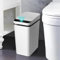 QCXWCJWD 12L Motion Sensor Trash Can, Touchless Automatic Lid, Slim Smart Can for Bedroom Bathroom Toilet Kitchen Office