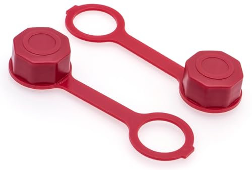 MEAJOO Lot de 2 bouchons d'aération de bidon de gaz, bouchons à vis d'aération arrière pour bidon de gaz, bouchon à vis pour réservoir de gaz, convient à la plupart des carafes de carburant, diesel,