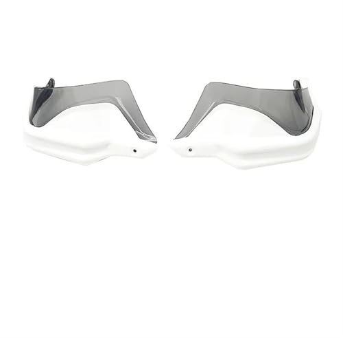 XWDPDNHHD Lenkerschutz Motorrad-Handschützer, Lenkerschutz, Winddichter Schild, Handschutz Für NX 400 NX500 2023 2024(Set aus weißem Titan)