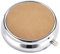 Taschen ASCHENBECHER Leder Ø5cm Deckel Metall rund Reiseaschenbecher 6-Varianten 72 (Creme)