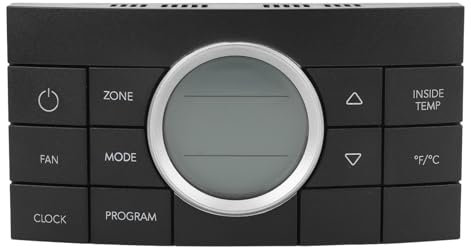 Masyrt RV Termostato 10 Botones, Centro de Control de Confort Multizona 3314082.000 para Aire Acondicionado Serie 579, 595, 600, 6308, 520, 6218XX y 457915, Control de Confort RV