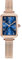 Taxau Armbanduhr Damen Rechteckige Damenuhr Rosegold Wasserdicht Rechteckige Elegant Edelstahl Uhr Damen Geschenke für Frauen