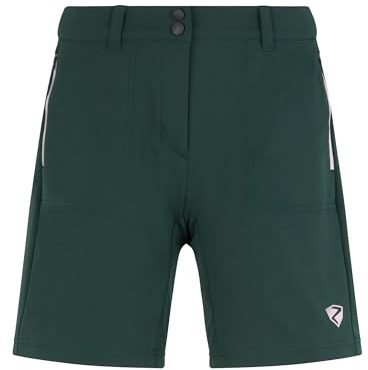 Ziener Damen Nakoa Outdoor-Shorts/Rad- / Wander-Hose - atmungsaktiv,schnelltrocknend,elastisch, Dark Jungle, 46