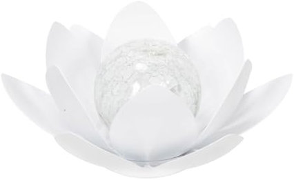 ValueLights | Waterlily White Solar Powered Outdoor Lotus Flower Decoration Garden Light | Outdoor Lights, Home Décor & Improvement Essential