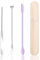 Makeup Spatula, Stainless Steel Depotting Spatula with Silicone Cosmetic Tools Make Up Accessories for Cosmetics Mixing Blending Foundation Small Area of Face
