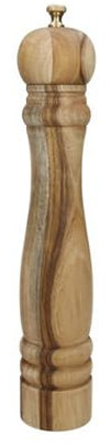 Brandani macinapepe grande manuale in legno di acacia e acciaio inox con macina in ceramica h 32 cm