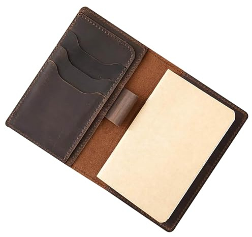 Carnet de notes multifonction en cuir avec porte-stylo, journal, réunion, bloc-notes, voyage, réunion, cahier, couverture en cuir