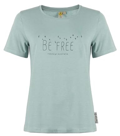 ROADSIGN australia Damen T-Shirt Printshirt aus hautfreundlicher Baumwolle mit lockerer Silhouette