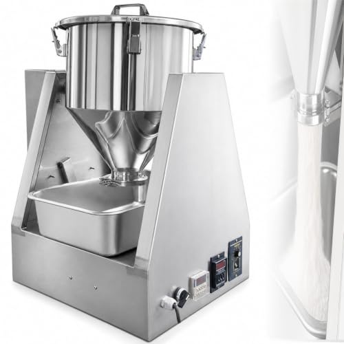 ZhlCrioxenic Dry Powder Mixer, Laboratory Mixing Equipment, 360°Bidirectional Mixing, Multifunctional Blending Machine For Pet Food Additives, Fertilizers & Plastic Raw Materials 10L