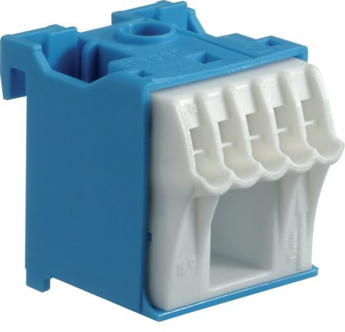 Hager Quick Connect - Bloc multiprise neutre 1 x 25 mm2 + 5 x 4 mm2 (2 blocs N bornes)