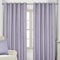 HOMESCAPES Lilac Geometric Blackout Curtains Pair Width 228cm (90) x 182cm (72) Drop Genuine 3 Pass Blackout Lining Heavy Weight Jacquard Eyelet Curtain