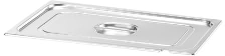 HENDI Gastronorm Deckel mit Löffelaussparung, für Gastronormbehälter, Temperaturbeständig von -40° bis 300°C, Heissluftöfen-Chafing Dishes-Bain Marie, Stapelbar, GN 1/1, 530x325 mm, Edelstahl 18/10