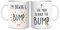 Brewing A Bump Couple's Mug Set - New Parent Gift - Cute Ceramic Mug Cup Set - Friend WSDMUG1297, White