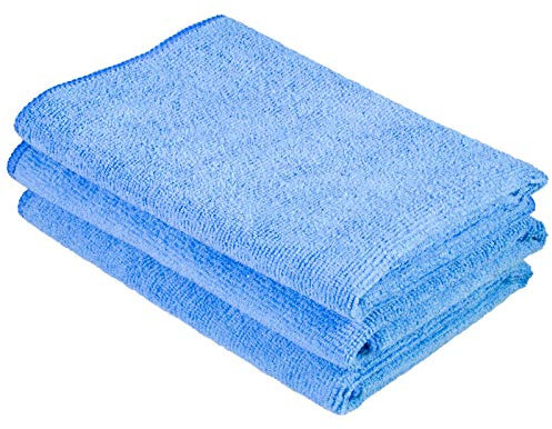 Cosey - 3er Pack, Haushalts- und Putztuch, 40x40cm blau